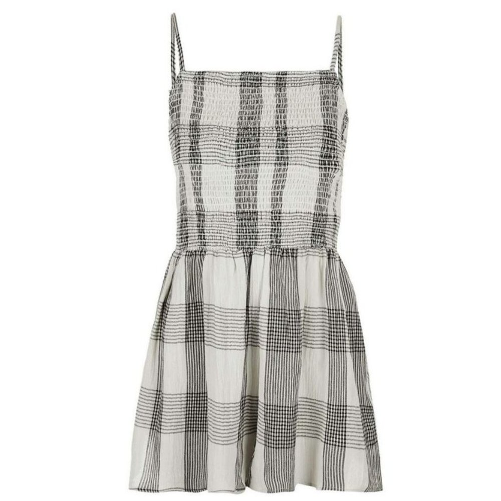 Topshop Romper Playsuit, Check Gingham Size US 2